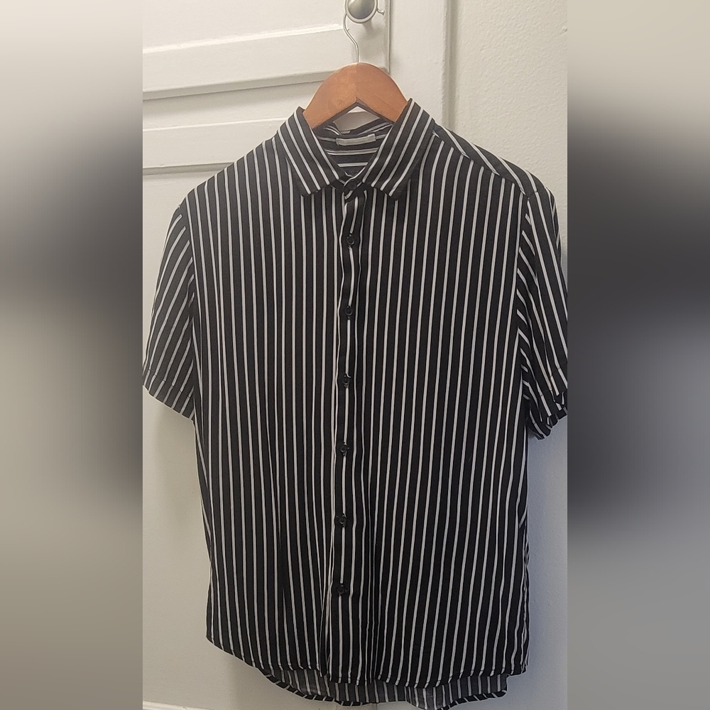 Demim & Flower button up shirt  size S Euro